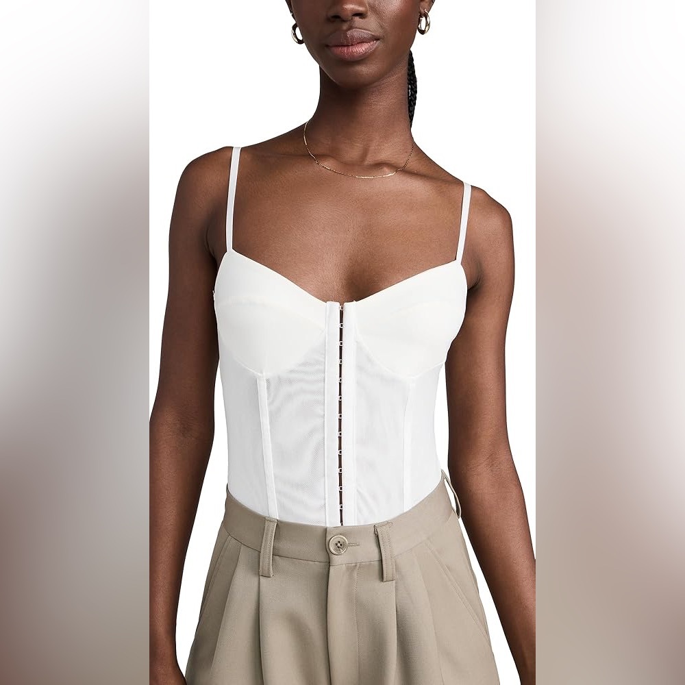 Free People Women’s Night Rhythm Corset Thong Bodysuit